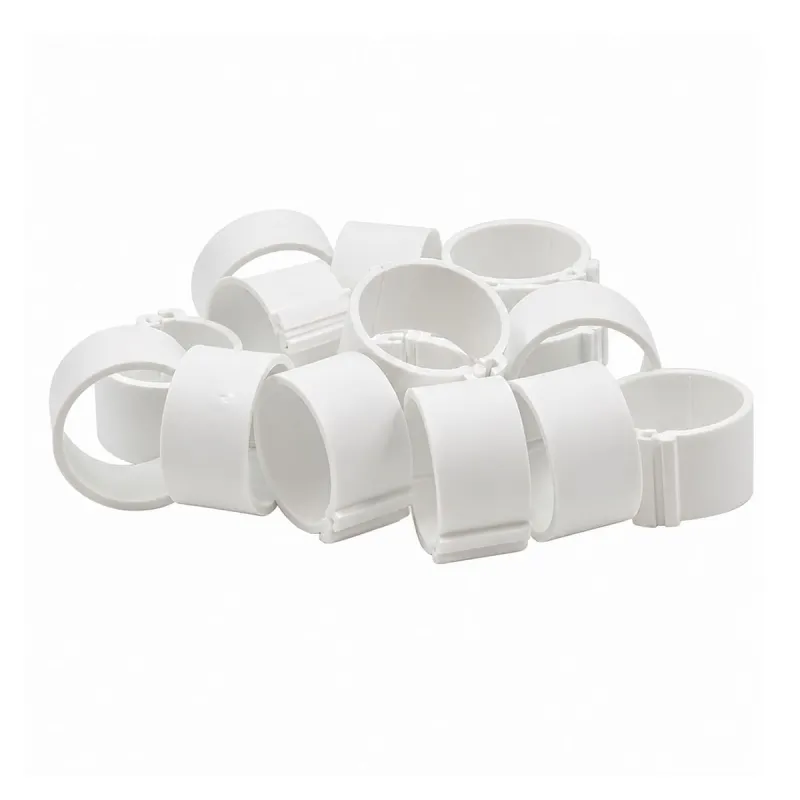 Lot de 50 bagues à clip éco Ø20mm - Blanc