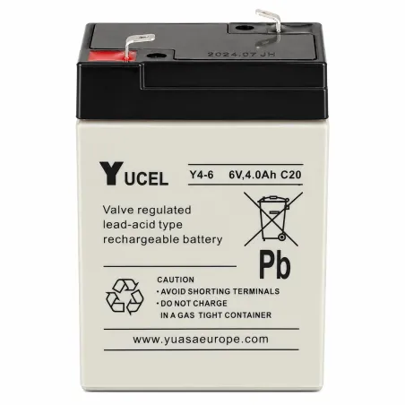 Pile 6V 4Ah rechargeable pour matériel d'élevage et jardin