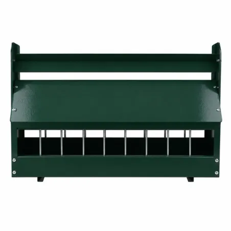 Mangeoire galvanisée verte 4,2L pour pigeons