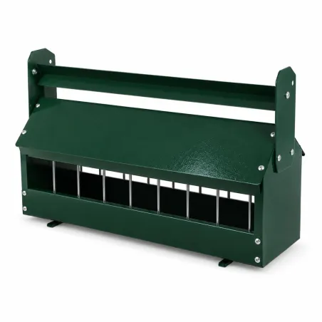 Mangeoire galvanisée verte 4,2L pour pigeons