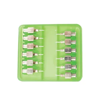 Lot de 12 aiguilles inox triple biseau pour volailles, ovins, bovins