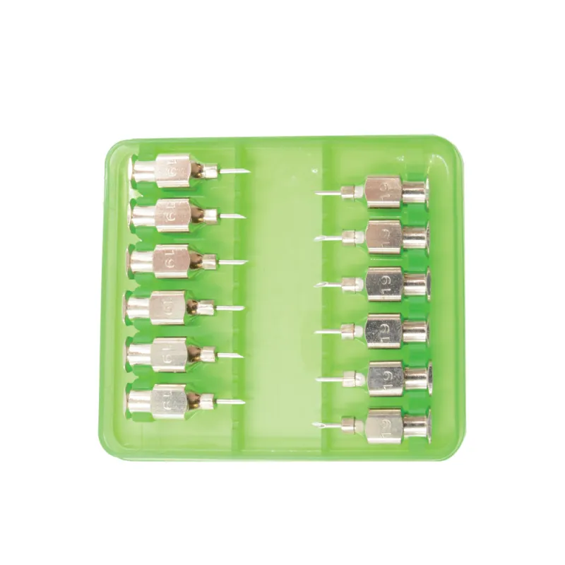 Lot de 12 aiguilles inox triple biseau pour volailles, ovins, bovins