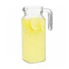 Set carafe 1,1L + 4 verres 200ml en verre élégant