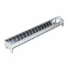 Mangeoire volaille galvanisée 75 cm anti-gaspi