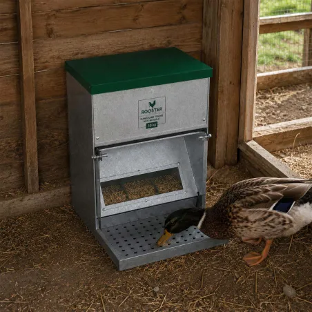 Mangeoire anti-nuisibles Rooster 10kg - Acier galvanisé