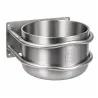 Mangeoire ronde inox pour grands animaux - 18L