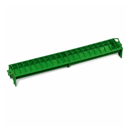 Mangeoire linéaire volailles 100 cm - plastique vert