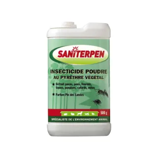 Poudre insecticide naturelle pyrèthre 250g Saniterpen
