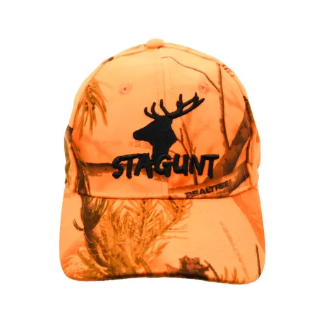 Casquette camo orange fluo - Confort & visibilité chasse