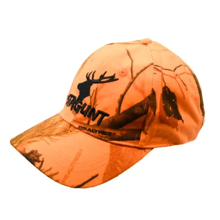 Casquette camo orange fluo - Confort & visibilité chasse