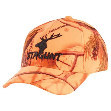 Casquette camo orange fluo - Confort & visibilité chasse