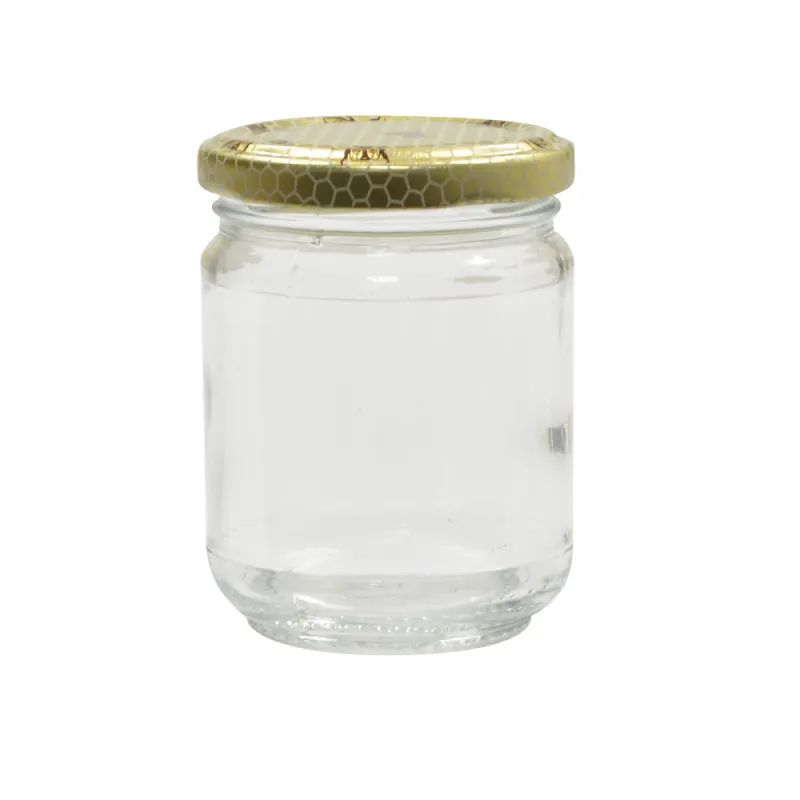 20 pots verre 250g + couvercles pour miel et conserves
