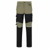 Pack 2 pantalons travail extensibles 4 sens kaki/noir