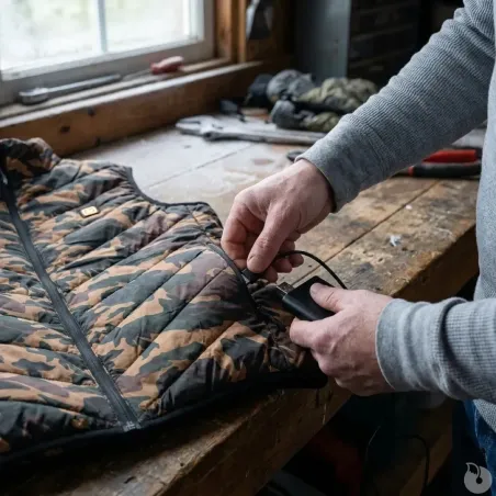Gilet chauffant camo CE 2XL - Chasse & extérieur