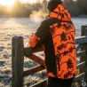 Veste chasse softshell SL TEX orange camo S-3XL