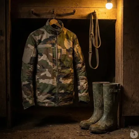 Veste Fighter 8 poches camo - XS à 3XL - Élevage & Jardin