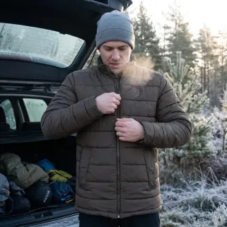 Parka réversible marron/bleu marine - Confort et style M à 2XL