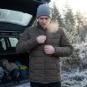 Parka réversible marron/bleu marine - Confort et style M à 2XL