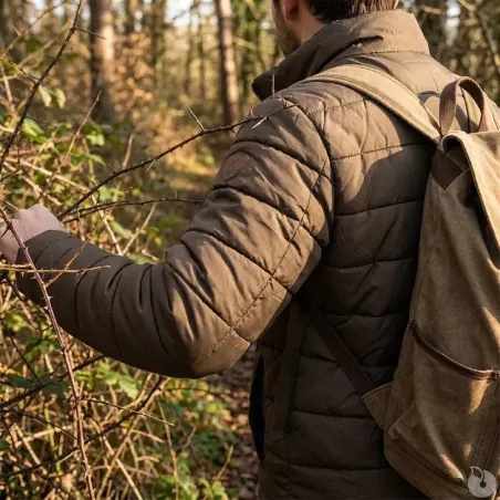 Parka réversible marron/bleu marine - Confort et style M à 2XL