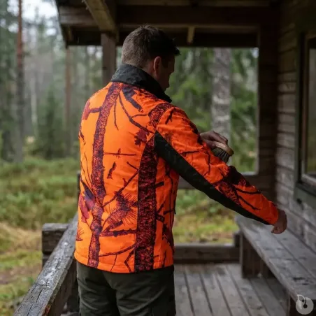 Veste Treeland Maquisard orange camo forest M-3XL