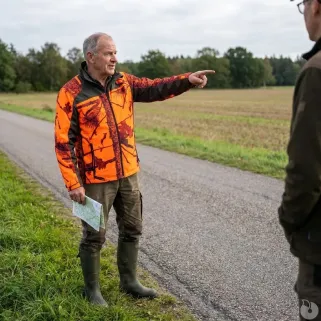 Veste Treeland Maquisard orange camo forest M-3XL