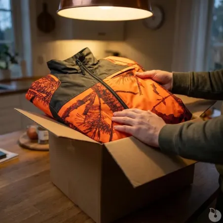 Veste Treeland Maquisard orange camo forest M-3XL