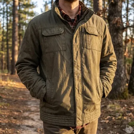 Veste Houston marron - robustesse et confort outdoor L/XL