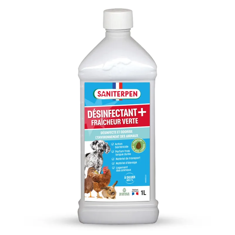 Désinfectant liquide 1L - Homologué - Odeur pin