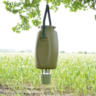 Kit agrainoir autonome 6V avec bidon 60L et batterie