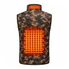 Gilet chauffant camo CE - M à 3XL pour extérieur