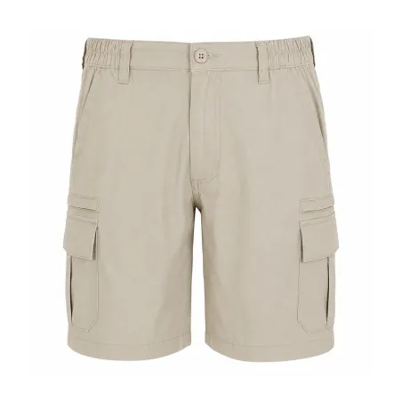 Short cargo Valley beige polycoton multi-poches