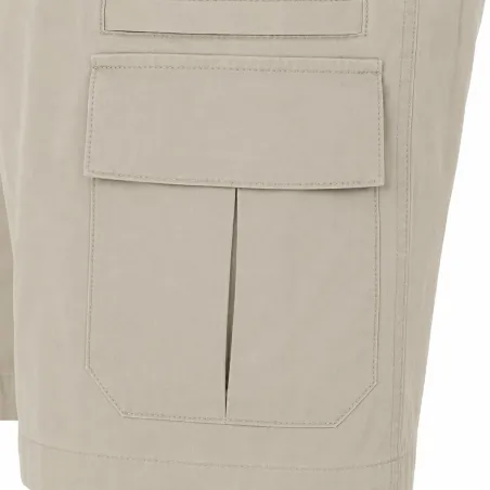 Short cargo Valley beige polycoton multi-poches