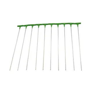 Lot de 10 clapettes pigeon 30 cm en aluminium