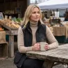Gilet Haxby Walker & Hawkes vert coton ciré femme
