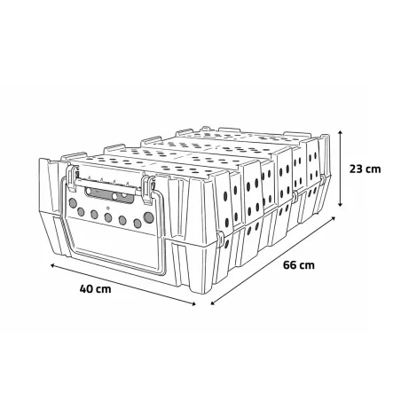 Caisse transport gibier empilable - 66x40x23 cm