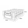 Caisse transport gibier empilable - 66x40x23 cm