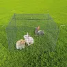 Cage pâturage volaille/lapin - repliable 100x100x50 cm