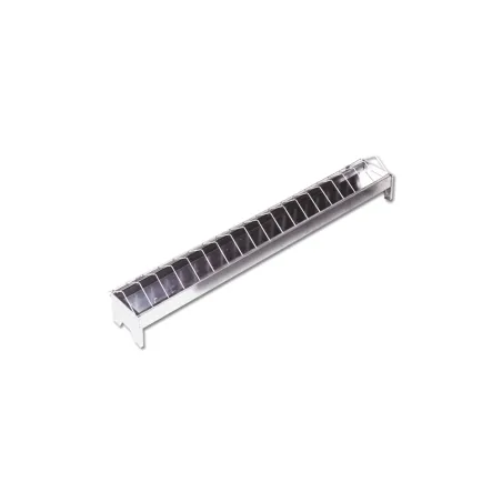Mangeoire volaille galvanisée 75 cm anti-gaspi