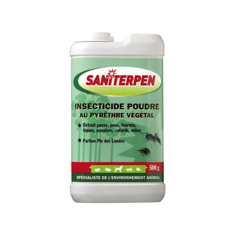 Poudre insecticide pyrèthre naturel 500g Saniterpen