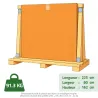 Kit clôture rigide 14m - Grillage époxy 193cm haut