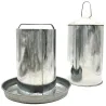 Abreuvoir galvanisé 4L pour poules - Double paroi robuste