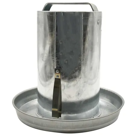 Abreuvoir galvanisé 4L pour poules - Double paroi robuste