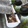 Éclairage solaire gouttière - Pack de 3 lampes LED