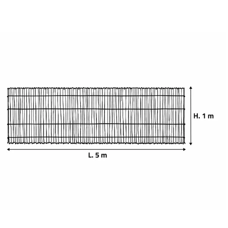 Canisse bambou fendu 5m x 1m - Occultation naturelle