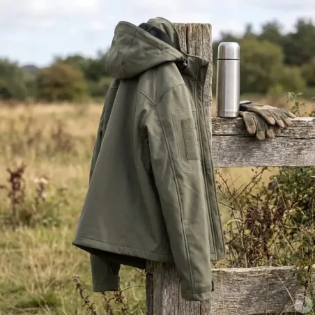 Veste Softshell Fighter V2 kaki – Imperméable et ultra-résistante