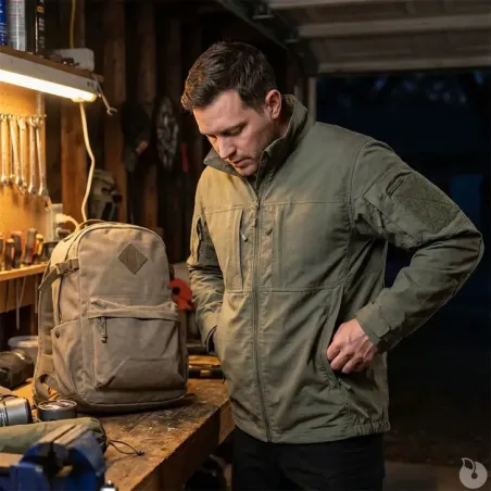 Veste Fighter 8 poches Ripstop Kaki M à 3XL - Élevage & Jardin