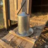 Abreuvoir galvanisé 4L pour poules - Double paroi robuste