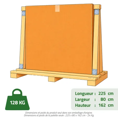 Clôture grillagée 60m x 1,5m - Kit complet prêt à poser
