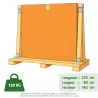 Clôture grillagée 60m x 1,5m - Kit complet prêt à poser