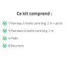 Chenil modulaire 2m avec porte - Kit complet acier